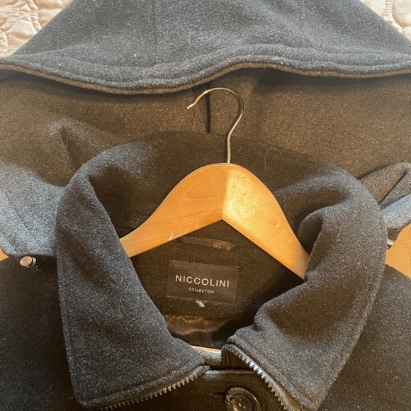 XL Niccolini Wool blend Coat with hood - Picture 2 of 4